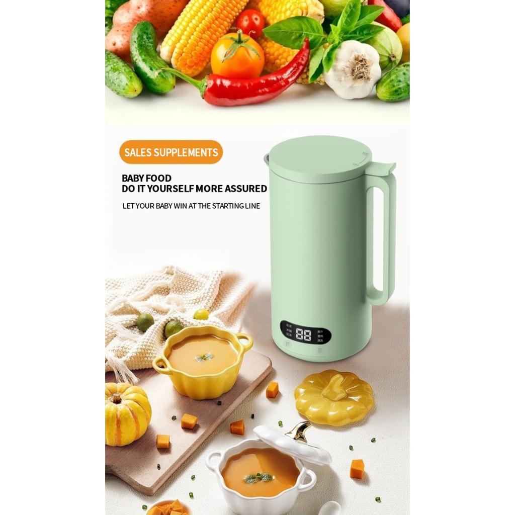 350ml Portable Soy Milk Machine with Juicer, Blender and Safety Switch