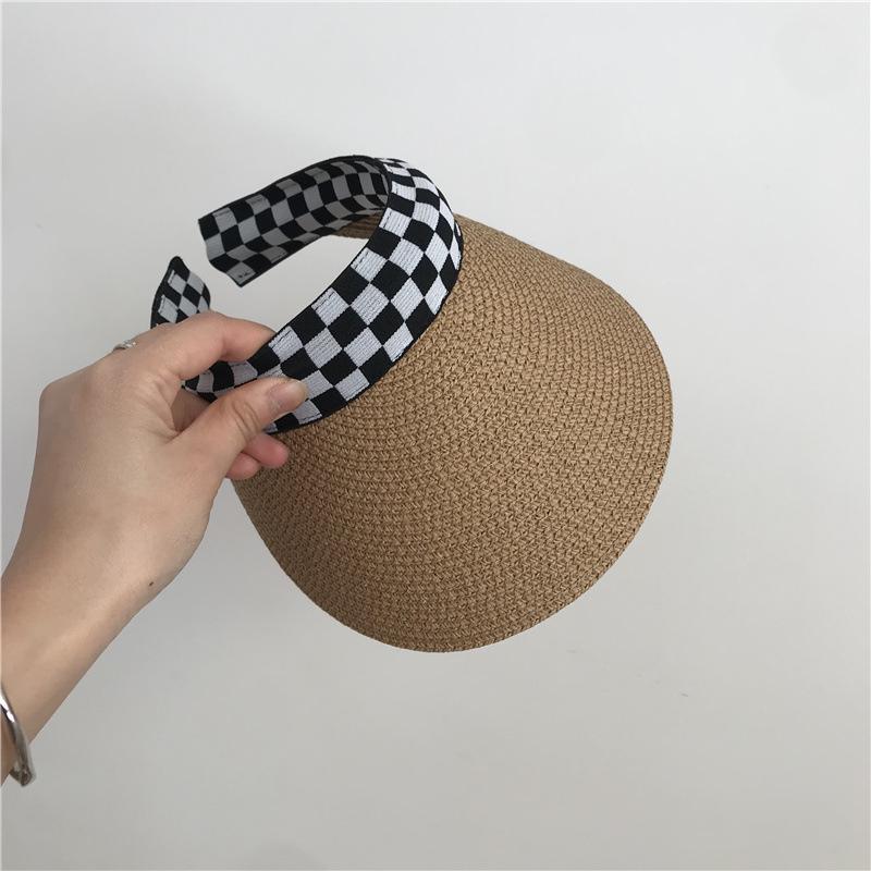 Женская летняя соломенная шляпа-утка - Универсальная солнцезащитная и пляжная кепка для путешествий на открытом воздухе