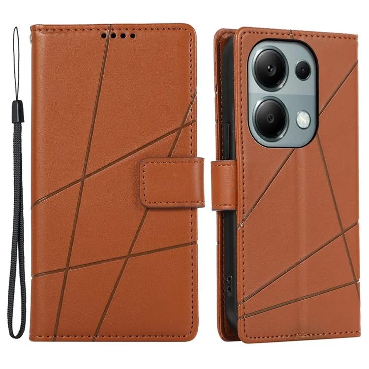 DF-06 Для Xiaomi Redmi Note 13 Pro 4G/Poco M6 Pro 4G Чехол Кожаный чехол с принтом для телефона