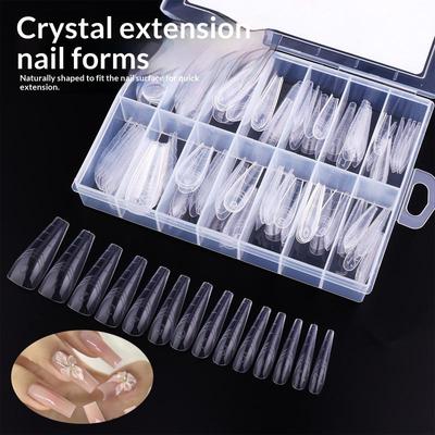70/140/150 шт. Nailpop Двойная система Формы для ногтей Наращивание Накладные типсы для ногтей Верхние формы для ногтей Гель для наращивания Форма Инструменты для дизайна