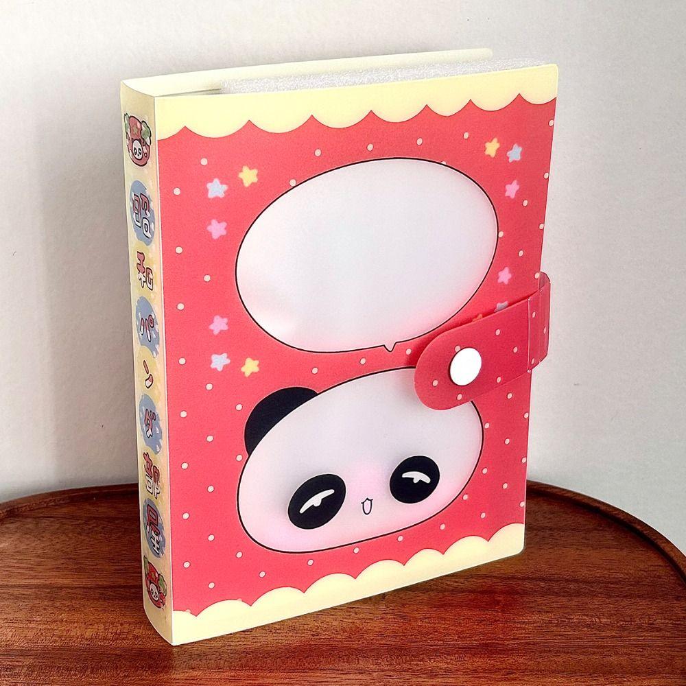 Panda Theme A6 Storage Binder Clover Design Sticker Storage Book Stickers Binder Scrapbook