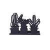 Black Restaurant Napkin Holder Cactus Theme Cafe Tissue Holder Metal Napkin Holder  for Table