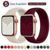 Эластичный ремешок Solo Loop для Apple Watch, ремешок 44 мм, 40 мм для iWatch Band, 38 мм, 42 мм, серия 5/4/3/SE/6, силиконовый браслет