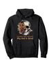 Funny "Leave Me Alone My Dad Is Dead" Hoodie - Gothic Pullover Sweatshirt with Skull Graphic & Floral design