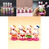 Набор мини-фигурок Hello Kitty из восьми штук, милые мультяшные миниатюры Kt, топперы для торта, подарок