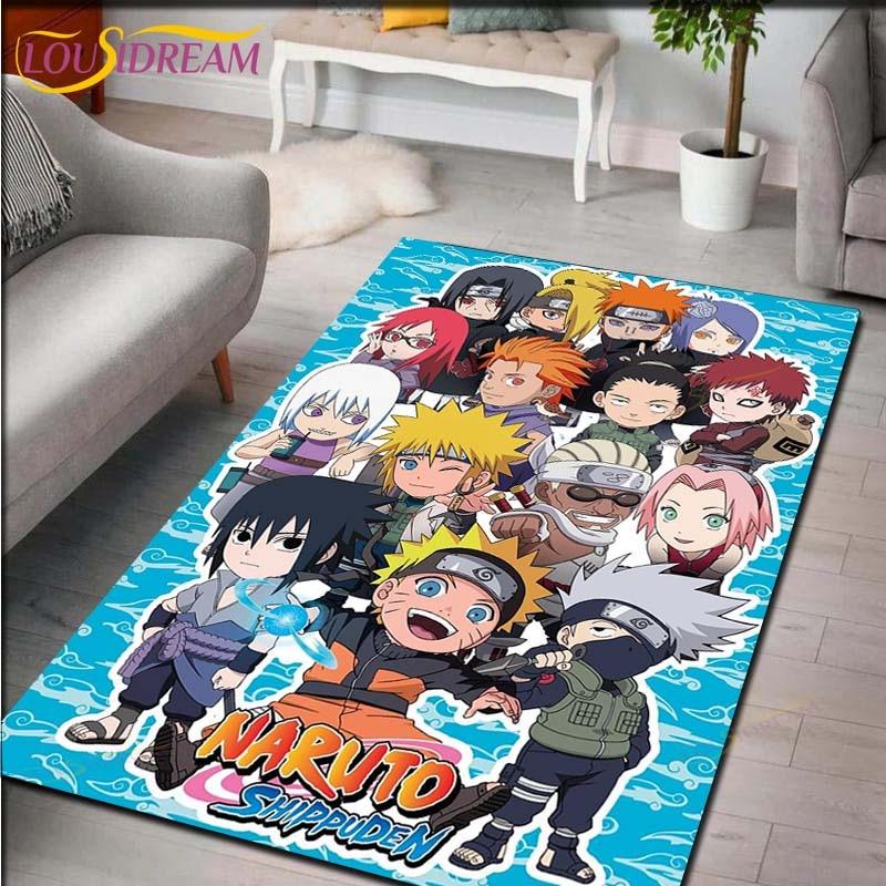 Наруто Аниме Ковер Гостиная Спальня Прикроватный Коврик Японский Кабинет Компьютерный Стул Домашняя Мода Напольный Коврик Коврик