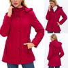 Women's Thick Winter Warm Coats Fashion Velvet Jackets Hooded Outwear