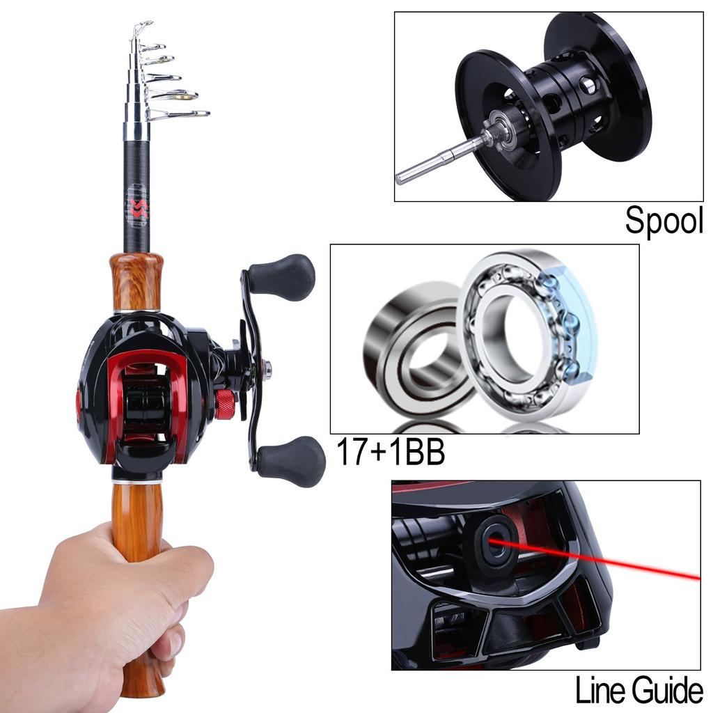 SOUGAYILANG Рыболовный спиннинг, набор удилищ с спиннинговой катушкой, катушка для заброса наживки, удочка, леска, приманка, рыболовные инструменты