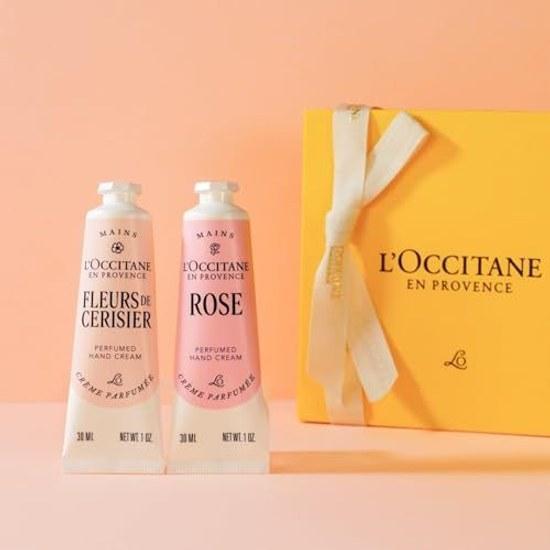 LOCCITANE Крем для рук 'Цветок вишни' Sakura Cherry Blossom Rose 30 мл x 2 шт. Подарочный набор
