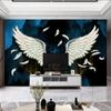 3D настенные обои, европейские крылья ангела, картина маслом, 3D фон, украшение стены, гостиная, спальня, домашний дом, фрески