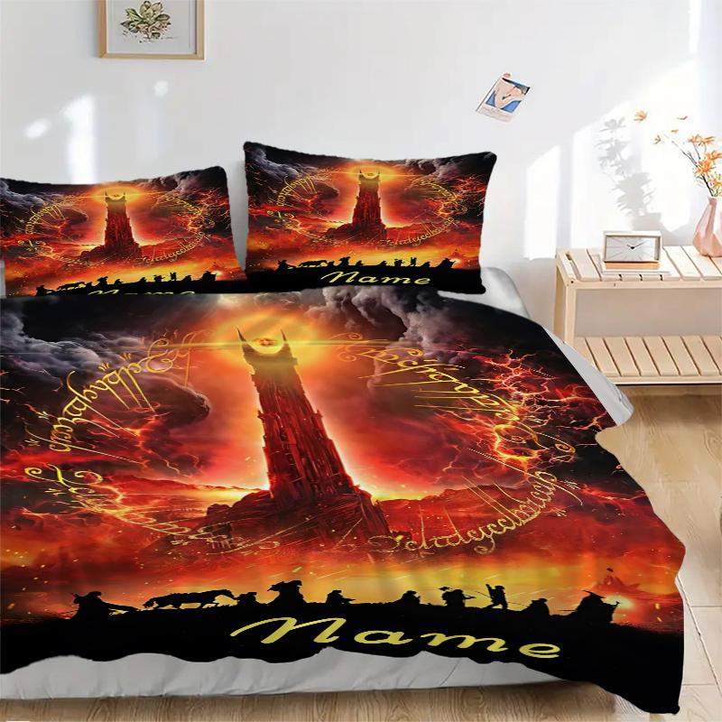 Custom Textile Mystic Gate Bedding 3 Piece Set HD Print Duvet Cover Pillowcases for Teens Adult Bedroom Decoration