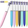 1 шт. 4-в-1 многоцветная шариковая ручка, средний стержень 1,0 мм, выдвижная цветная ручка для бизнеса, офиса, студента, врача, медсестры и т. д.