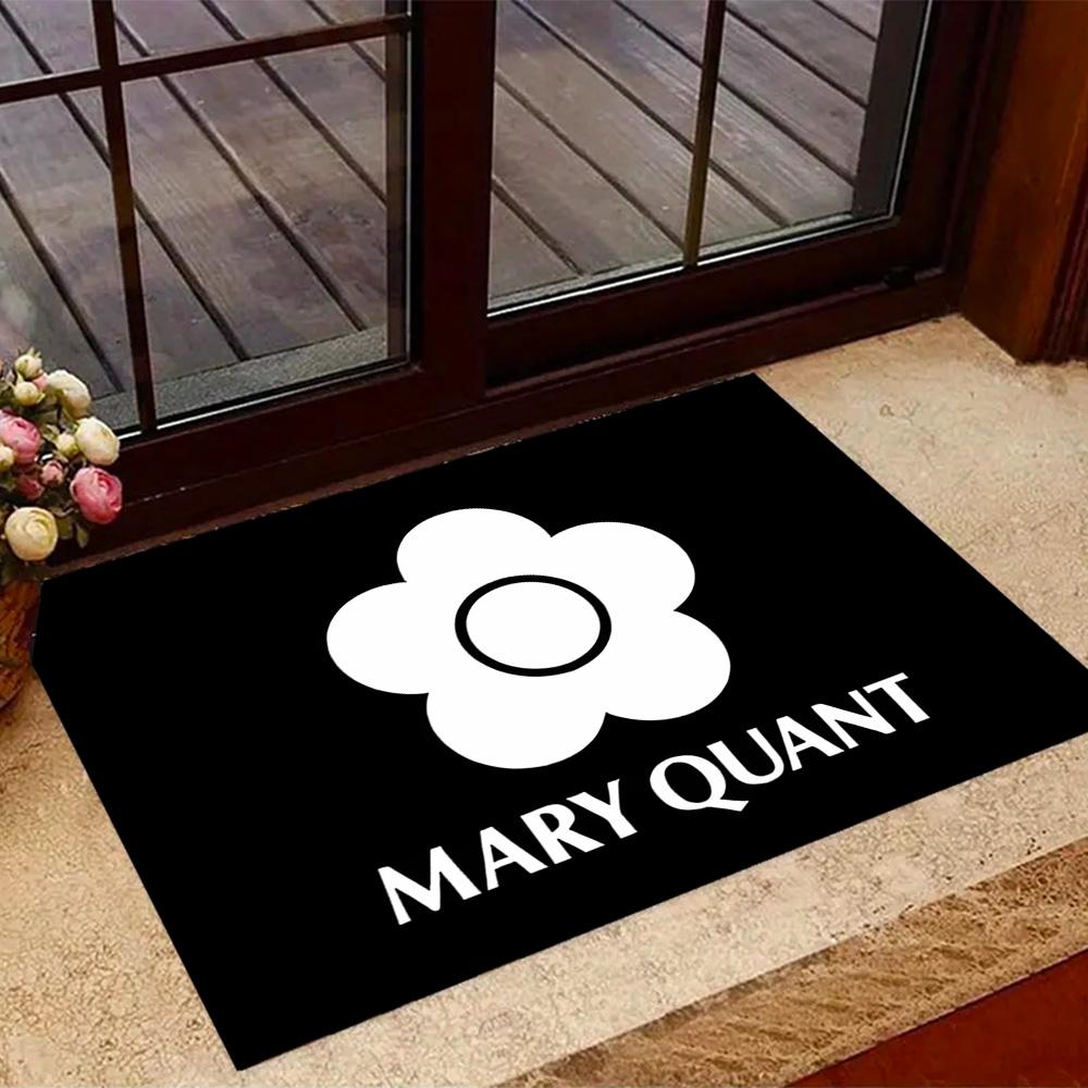 Нескользящие коврики в тематике логотипа Mary Quant - Полиэстер, Декор для дома, Подходят для спален, гостиных, прихожих, студий и в качестве украшений