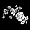 Car Stickers Rose Flower Decals Motorcycle Decal Decoration Accessories Waterproof Sunscreen Cover Scratches PVC,20-40cm