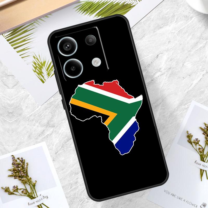 Africa Map Case For Xiaomi Redmi Note 14 Pro 12 11 10 13 15 Pro Plus Redmi 15 14C 10C 12C 13C 15C Cover