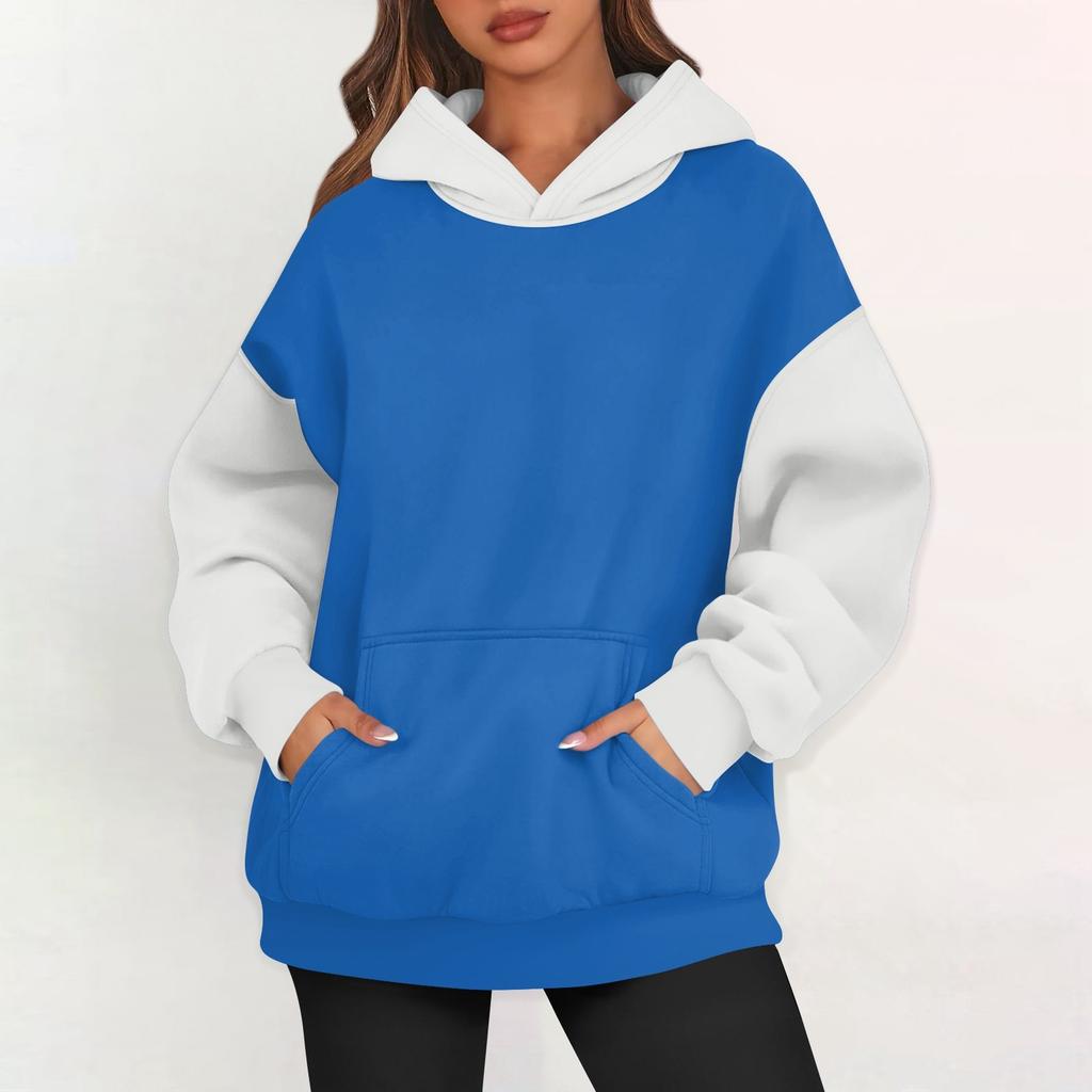 Womens Oversized Sweatshirts Fleece Hoodies Long Sleeve Pullover Outfits With Pocket