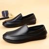 Fashion Fashion Men Flat Designer Minimalist Shoe Genuine Leather Business Dress Loafers Summer Slip On Ultra-light Driving Walking Shoe