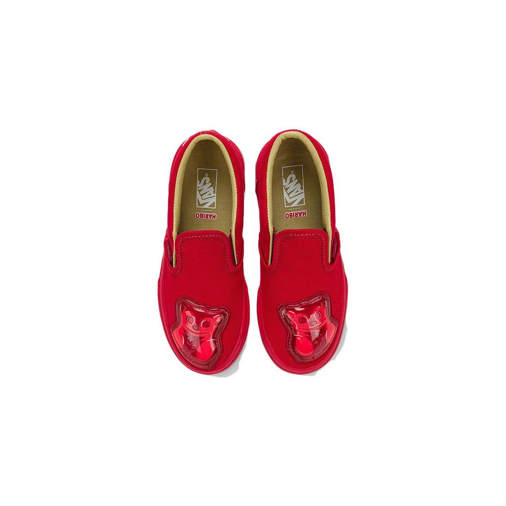 Vans Haribo x Classic Slip-On Детские Золотые Медвежата Детские Кроссовки Красные Золотые Медвежата-Красные VN0009R7RED