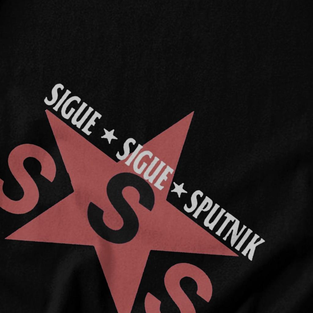 Мужская футболка Sigue Sigue Sputnik 1986 Электронная группа Потрясающий Попс Y2K Графический с коротким рукавом Унисекс Топы Футболки