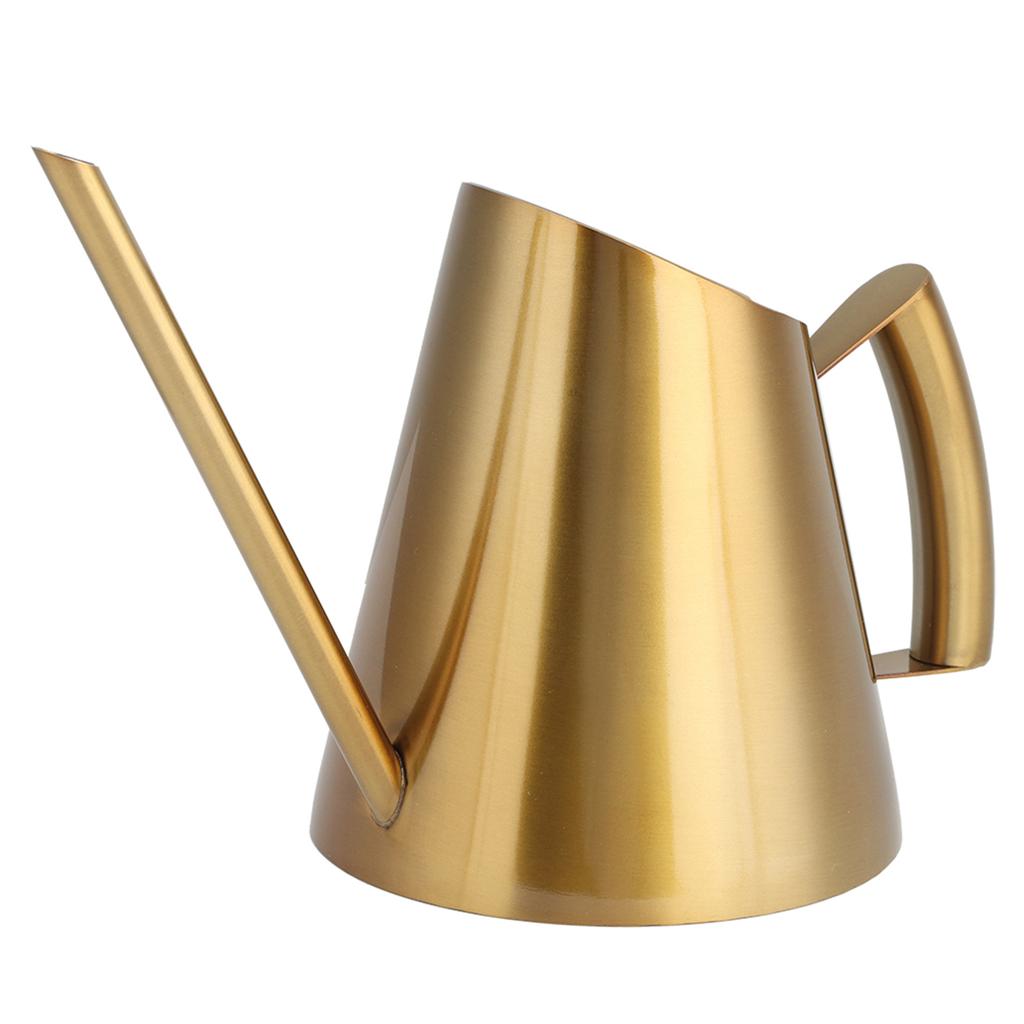 Лейка из нержавеющей стали, горшок для полива с длинным горлом, садовые цветы, растения, инструмент для цветов, 1500 мл