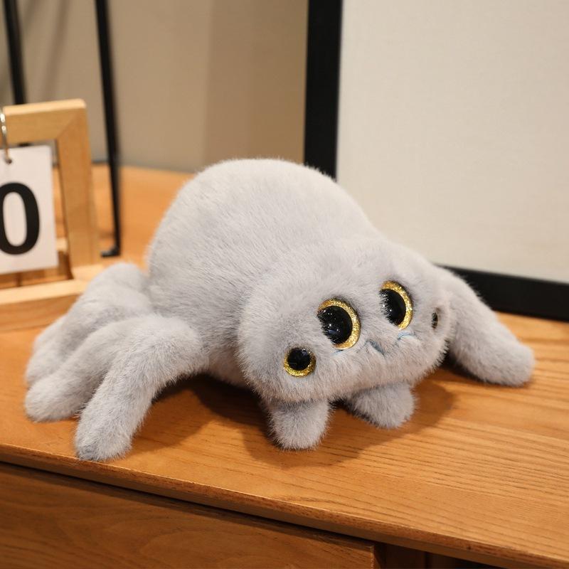 Плюшевая игрушка Кукла Черный Паук Ползающая Кукла Паук Брелок Подвеска Прикольная Тряпичная Кукла