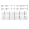 10Pcs Antique Door Cabinet Luggage Furniture Hinges Jewelry Wood Boxes Hinge Home Decoration w/Screw 18*16mm Bronze/Silver/Gold