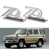 2 шт. Для Land Cruiser LC70 LC76 LC77 LC79 FJ70 FJ76 FJ77 FJ79 FJ80 Пикап Боковое крыло 3D Хромированный Значок Наклейка Отделка