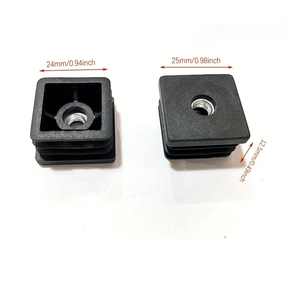 10 шт. M8 Резиновые квадратные пластиковые заглушки для ножек стула и стола, защитные заглушки для труб для защиты мебели и пола