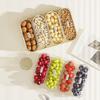 Moisture-proof Snack Dry Fruit Tray Plastic Dessert Container Fruit Bowl Snack Storage Tray  Travel