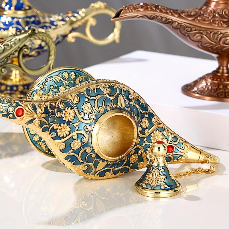 Vintage Legend Aladdin Lamp Magic Genie Wishing Light Tabletop Decor Crafts For Home Wedding Decoration Gift For Party Home Deco