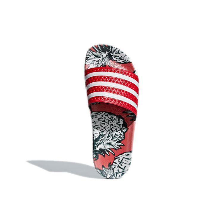 Adidas Adilette Slides Scarlet Женские сандалии Red Off-White D96683