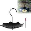 1Pc Umbrella Bird Feeder ABS Water Bowl Garden Outdoor Hanging Ornament Decoration