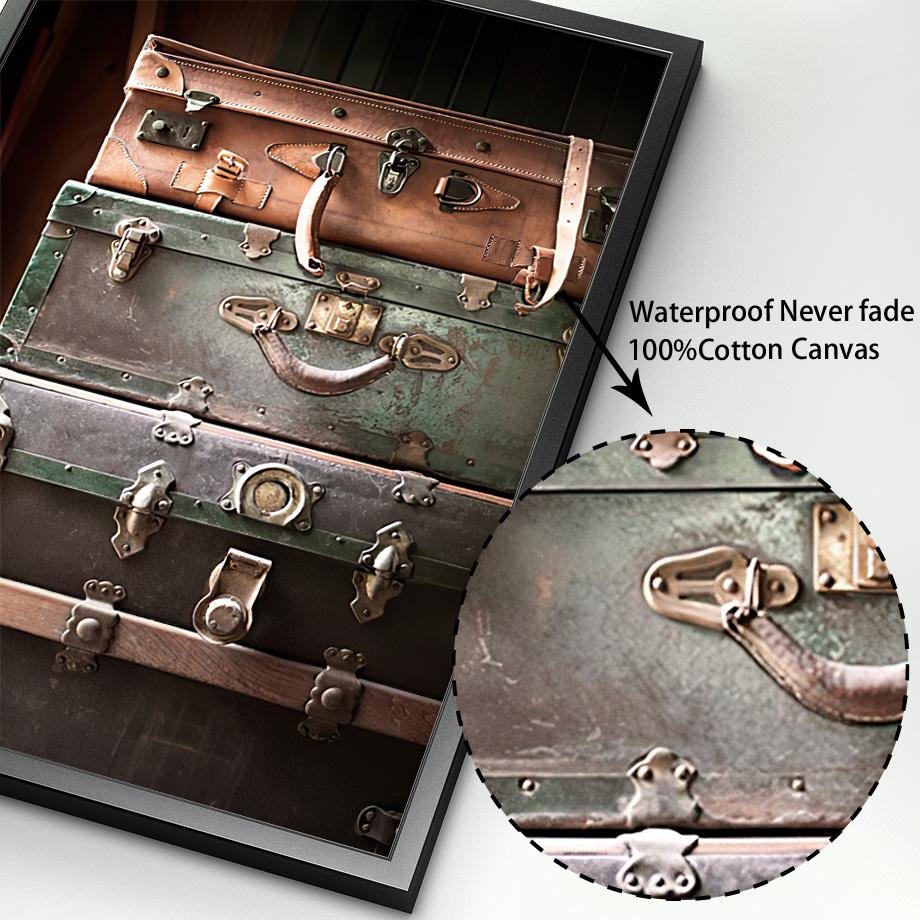 Сушеный лист цветы лука птицы трава закат чемоданы настенная живопись печать холст живопись скандинавский плакат Декор фотографии гостиная