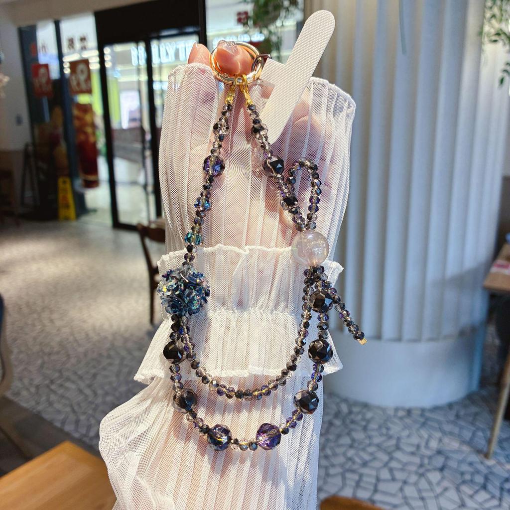 Элегантная кисточка из циркона, бусины, подвеска, цепочка для мобильного телефона