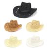 Классическая ковбойская шляпа в стиле вестерн, открытая панама, стильная летняя пляжная шляпа от солнца для женщин и мужчин