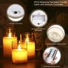 Flickering Flameless Candle Lights with Remote Controller 3pcs Batterys Operated Realistic LEDs Candles Warm Lighting Candle Lights with 2 Lighting