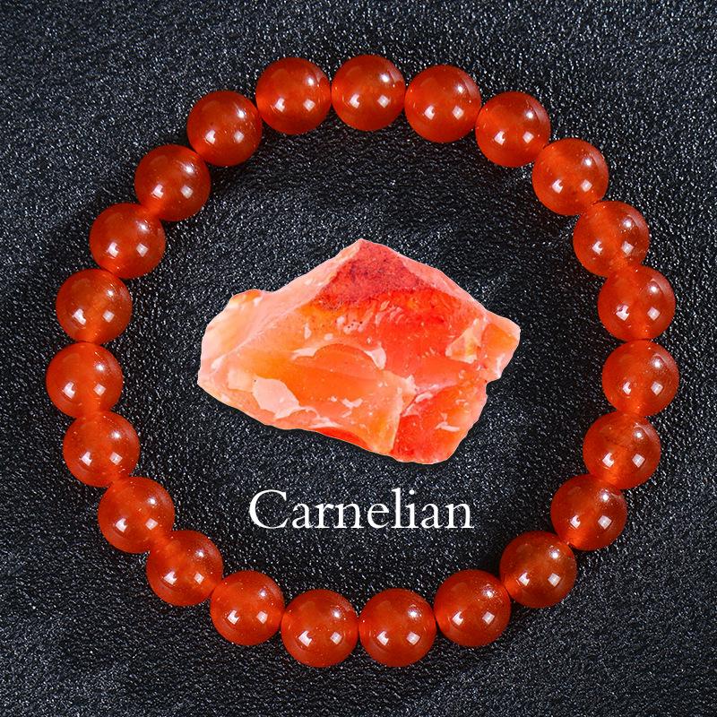 Apatite Sunstone Agate Crystal Elastic Bracelet