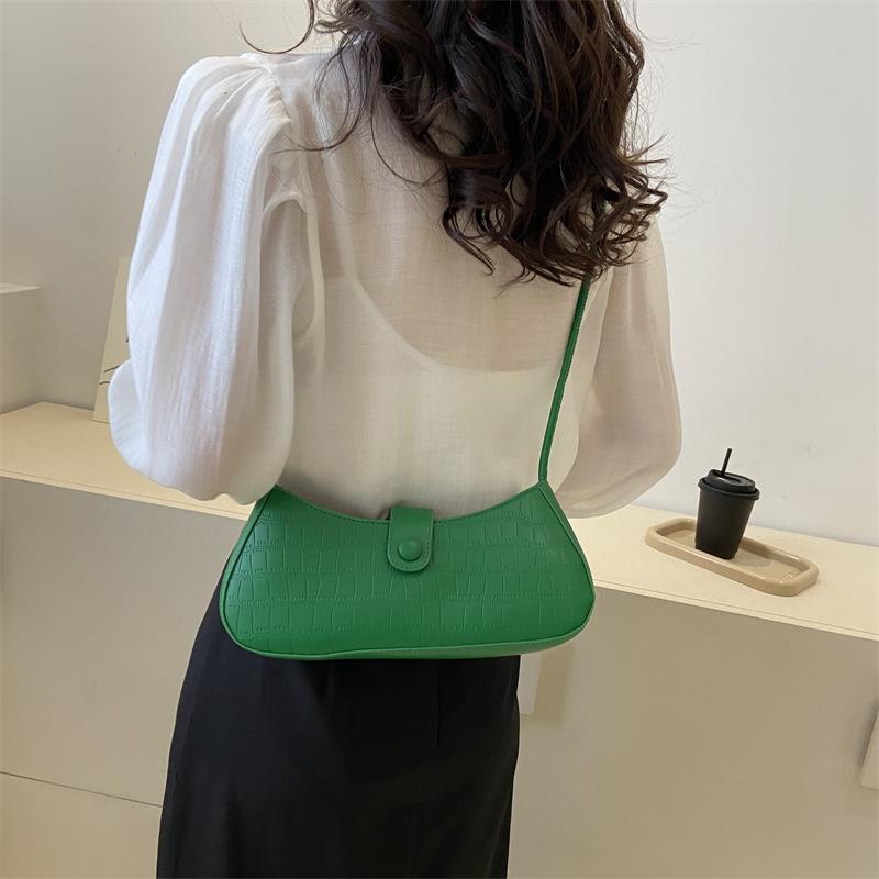 Модная простая сумка через плечо весна-лето, новая повседневная популярная женская сумка через плечо в корейском стиле, текстурированная сумка-мессенджер