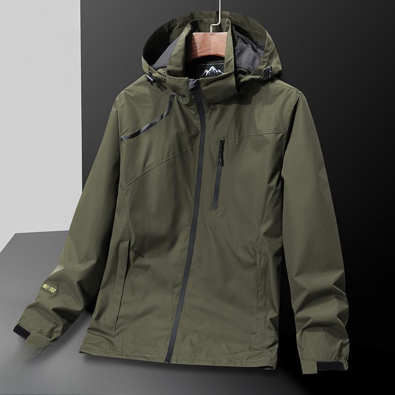 Outdoor Jacket Men's Spring and Autumn Windproof Waterproof Fashion Trend Autumn Large Size Couple Jacket Men's Jacket
