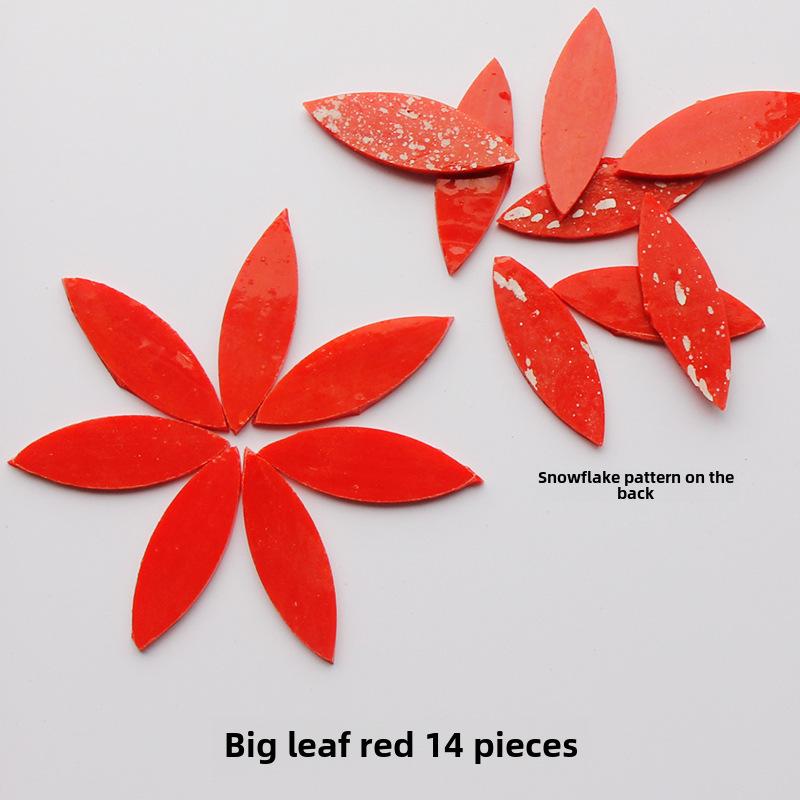 Смешанные цветные листовые слюдяные стеклянные мозаичные детали для украшения подсвечника своими руками