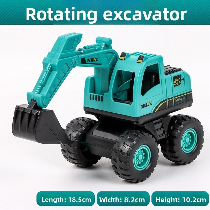 Excavator Inertia Large Dump Truck Set Toys Interactives Parts Plays Skills