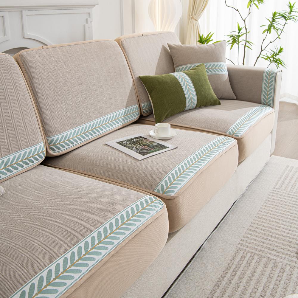 Чехол для дивана из шенилла, эластичный чехол для дивана, универсальный нескользящий чехол для спинки дивана и стула Four Seasons, подушка для полотенца