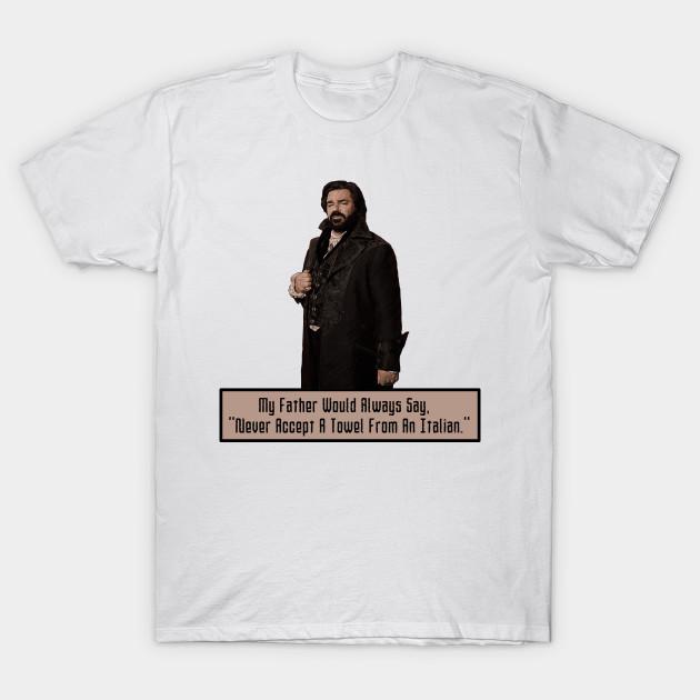 Asian Size Men Black Print T-shirt When Accepting A Towel No-Cut Heat Transfer Print Cotton Tshirt