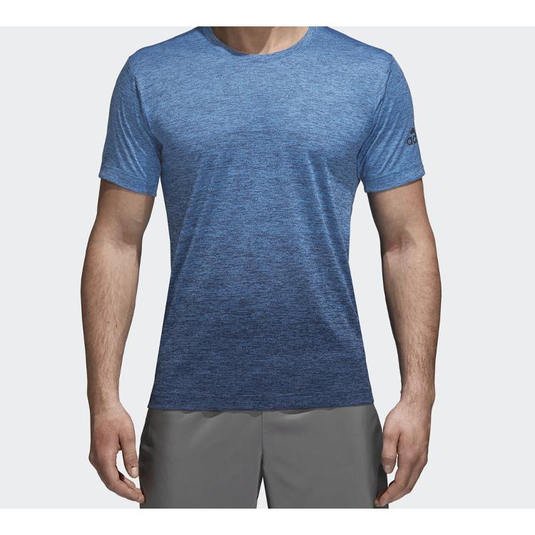 Adidas T Shirts Men's Navy Blue Crew Neck Moderate Straight Fit CX0218