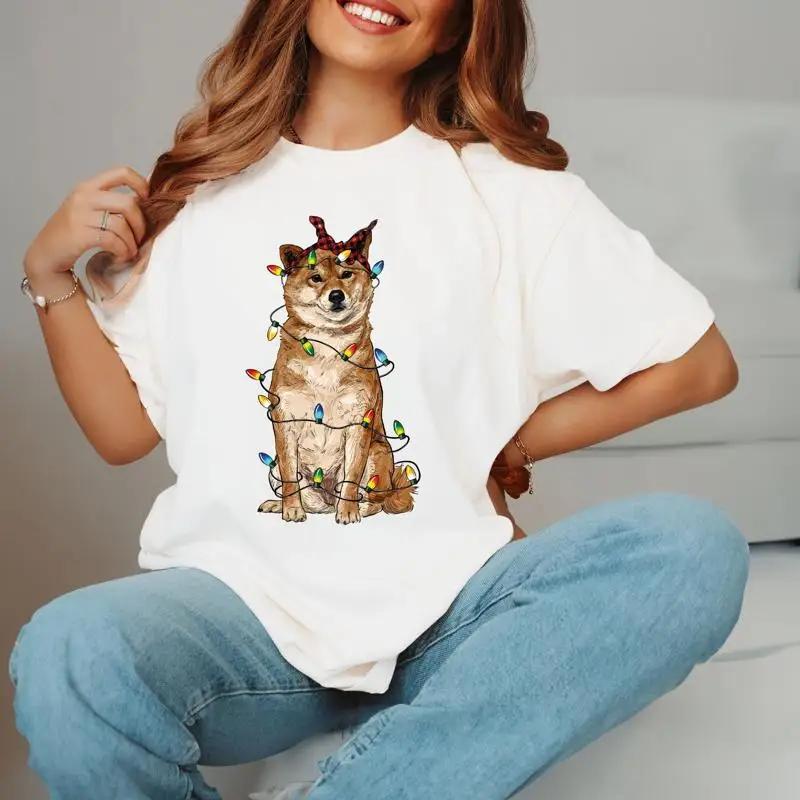 Christmas Shiba T Shirt Dog Dad s Owner Xmas Mama