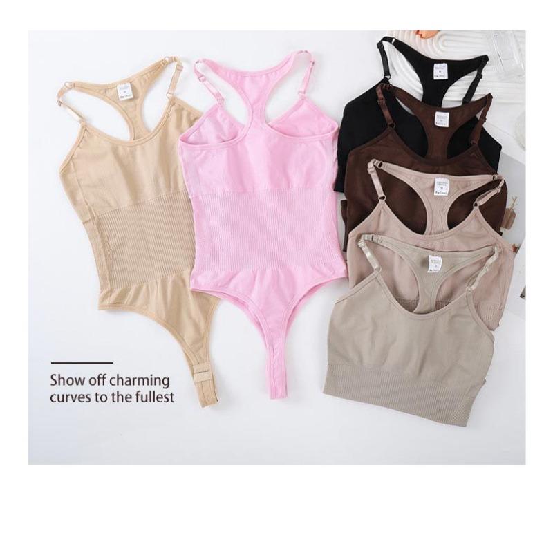Body-shaping Vest with Back Support and Thong-style Fastening Postpartum Slimming Bodysuit