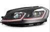 Передние фары Red FullLed (2012-2017, 2 шт) для Volkswagen Golf 7/E-Golf