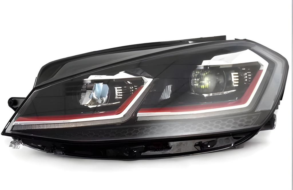 Передние фары Red FullLed (2012-2017, 2 шт) для Volkswagen Golf 7/E-Golf