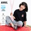 Круглая футболка с коротким рукавом для девочек Annil