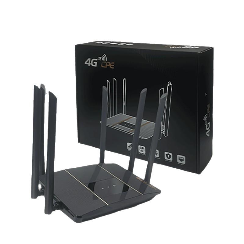 Двухдиапазонный WiFi-роутер 4G LTE со слотом для SIM-карты и шестью антеннами для дома/офиса